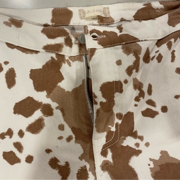 EUC Altar'd State Cow Print Flare Pants, L - Picture 5 of 8